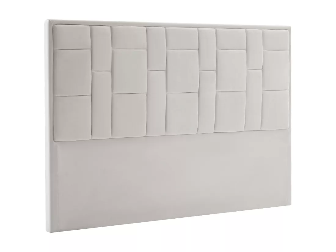 Tête de lit 160 cm - Velours - Beige - HERMINE