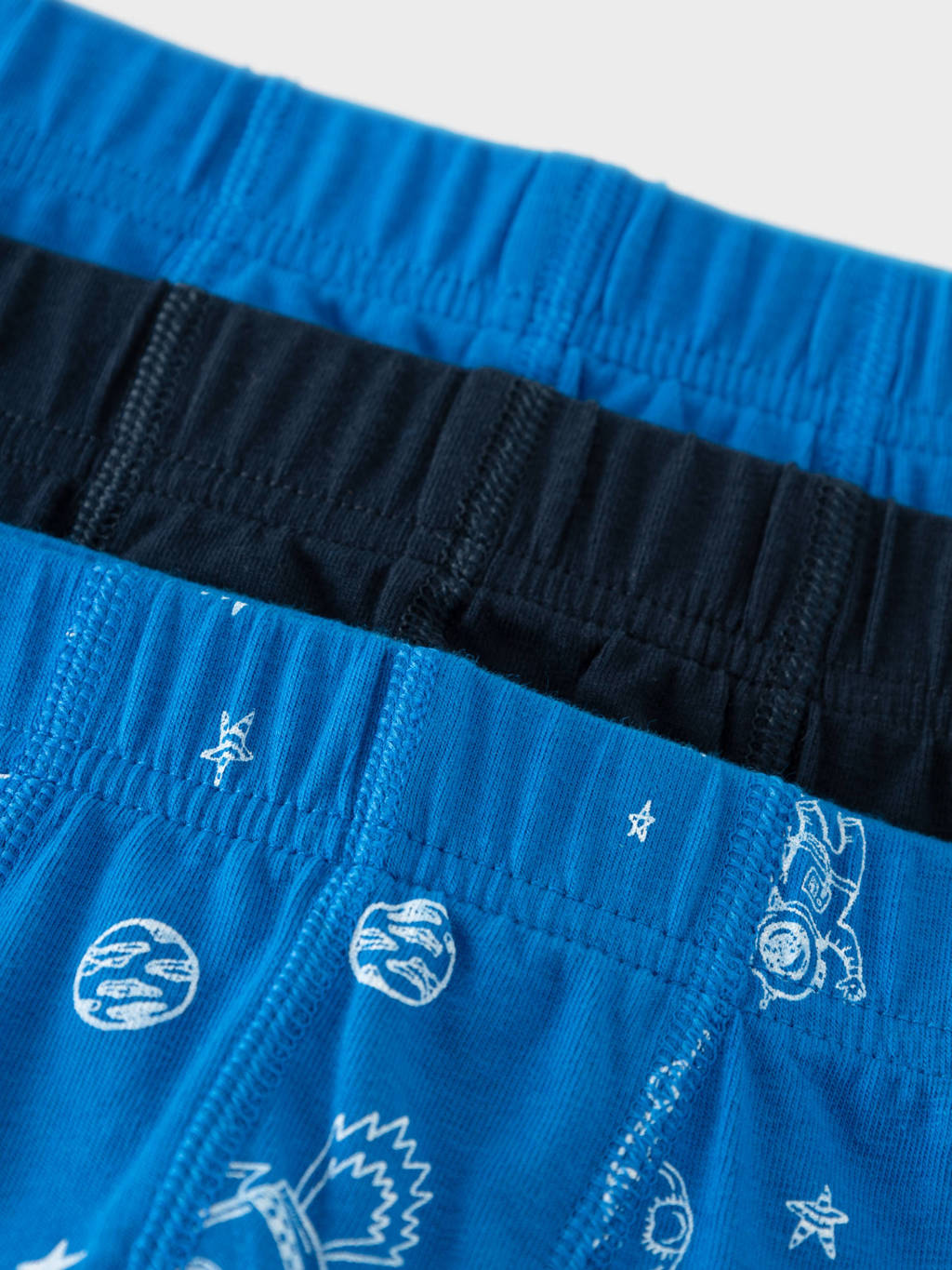 boxershort NMMTIGHTS - set van 3 blauw/donkerblauw