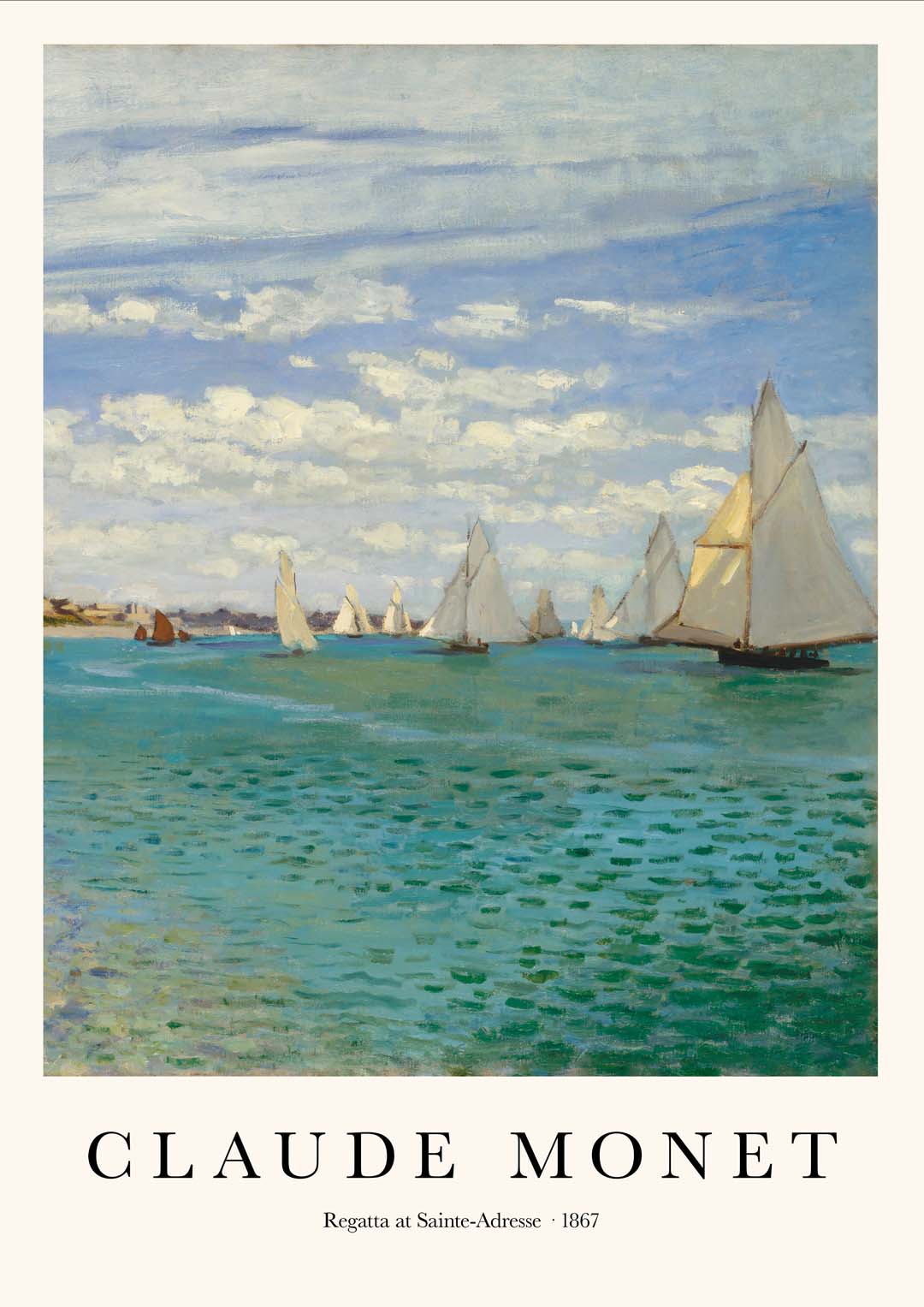 Regatta bei Sainte Adrese von Claude Monet