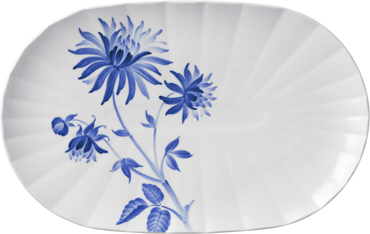 Royal Copenhagen BLOMST FAD DAHLIA 34 CM Hvid