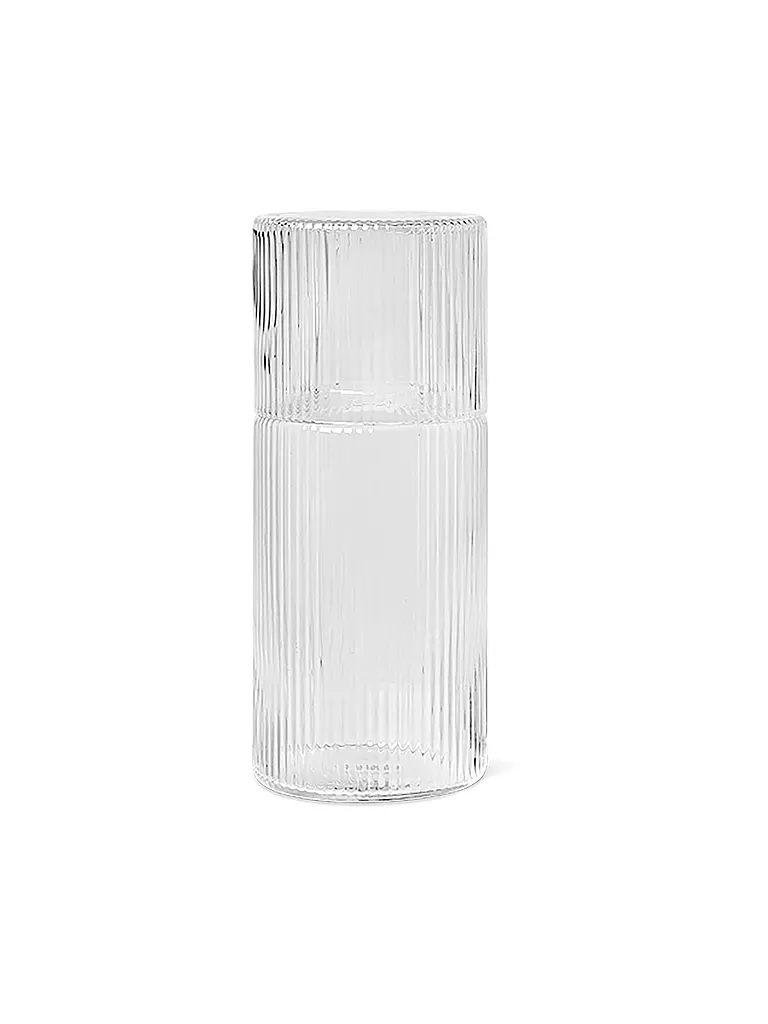 FERM LIVING Karaffenset RIPPLE SMALL Clear transparent