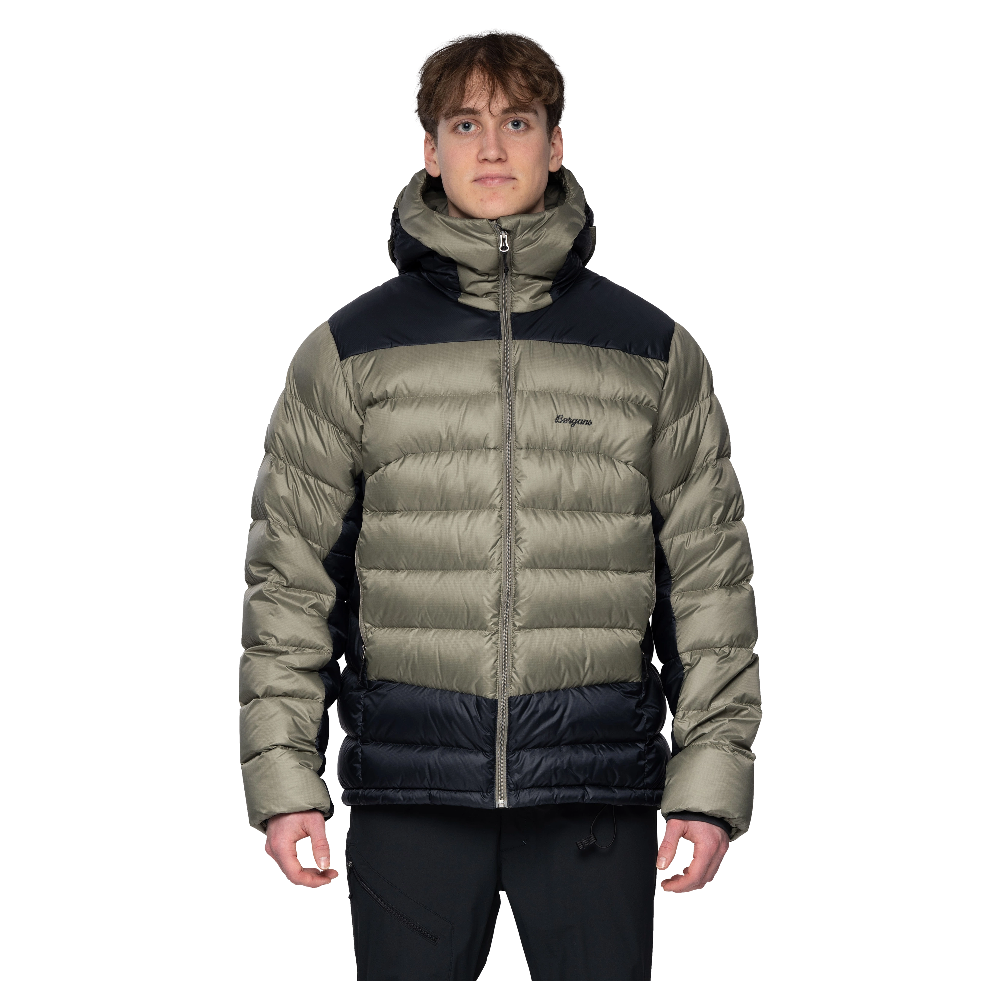 Vaagaa Allround Down Jacket Men Green Mud / Black