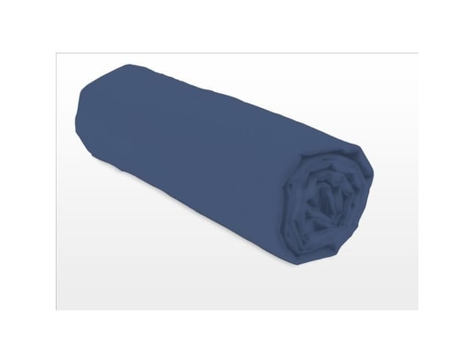 LOVELY HOME - Drap plat - 240 x 300 cm - 100% coton - bleu