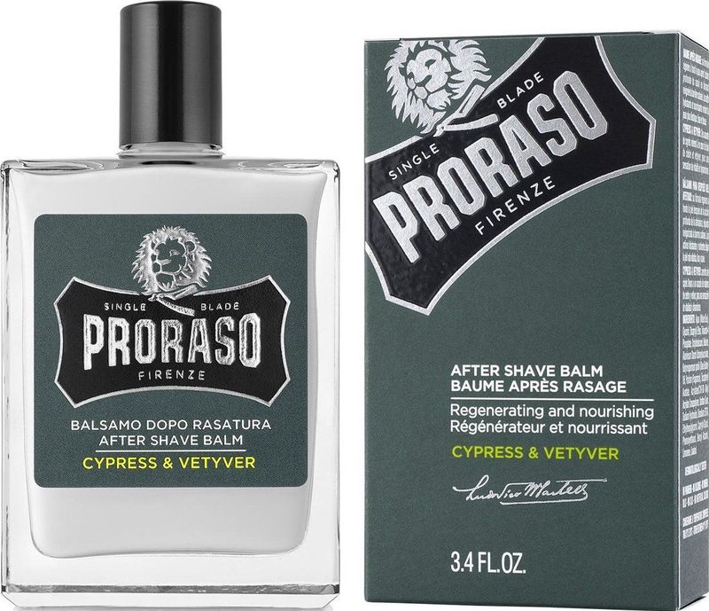Proraso - Cypress & Vetyver - Aftershave Balm - 100 ml - Vegan - 85% Natuurlijk