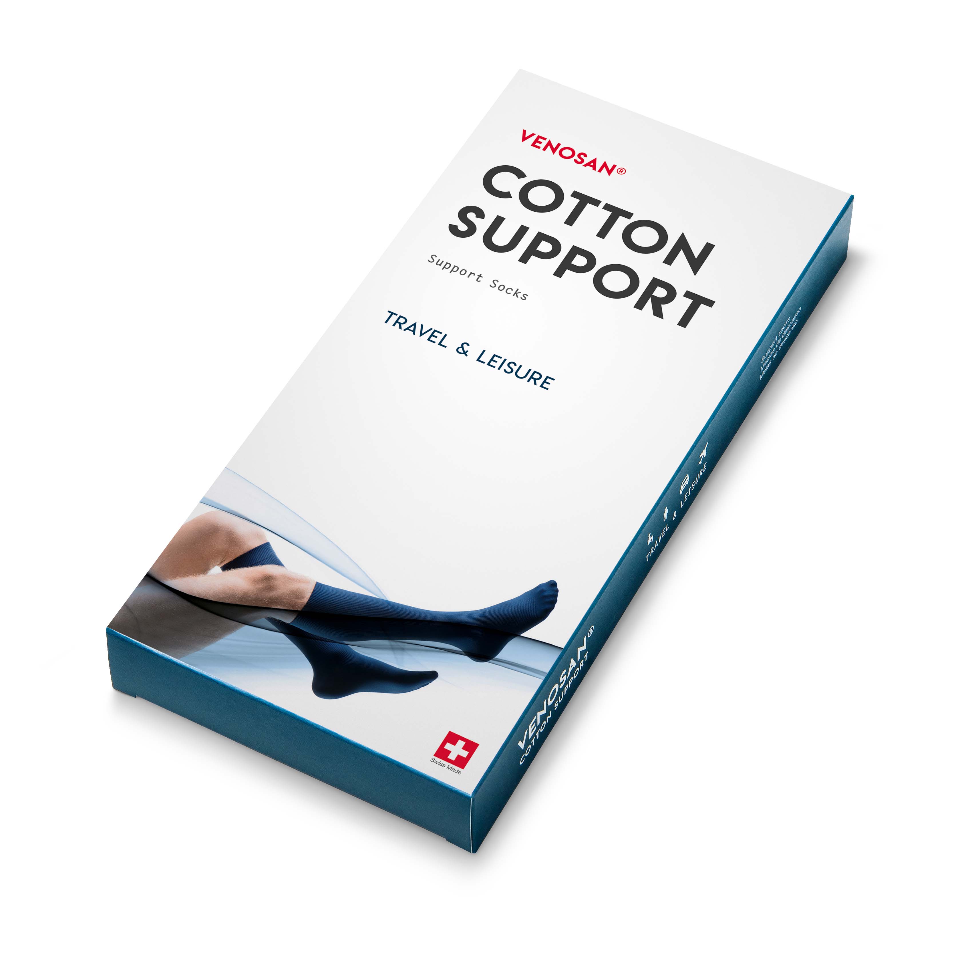 VENOSAN COTTON SUPPORT Socks A-D<br>1 Paar, L, white