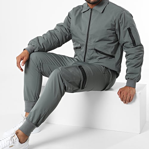 Ensemble Cargo Gris Anthracite