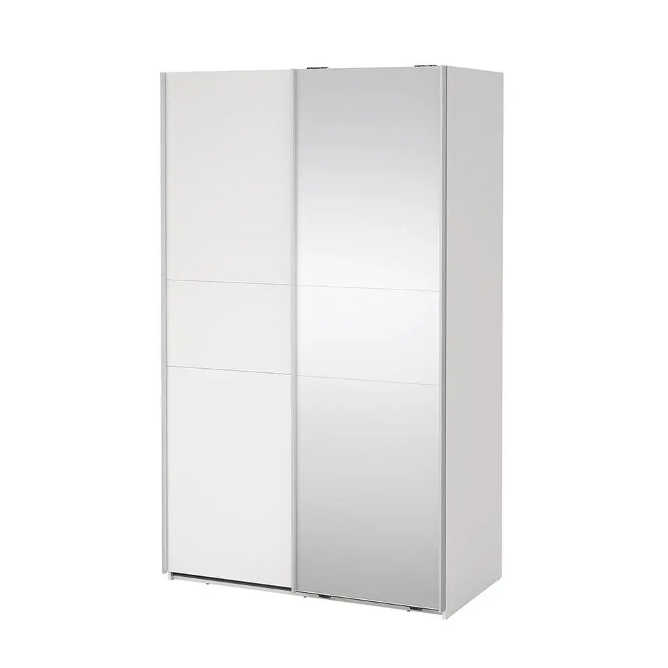 Hioshop Como schuifdeurkast 2 deuren 120x200cm wit