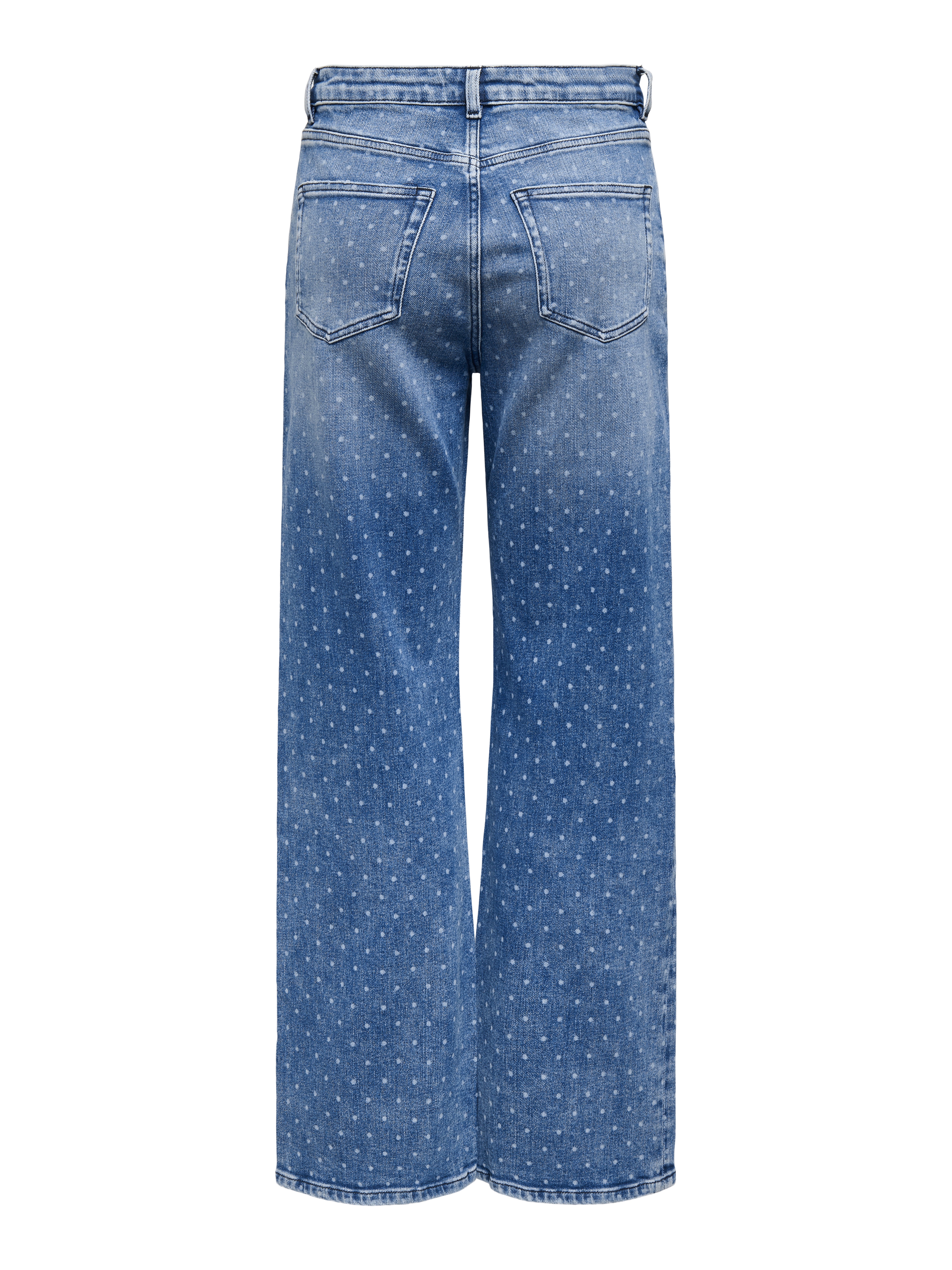 ONLJUICY Hohe Taille Weiter Beinschnitt Jeans Medium Blue Denim