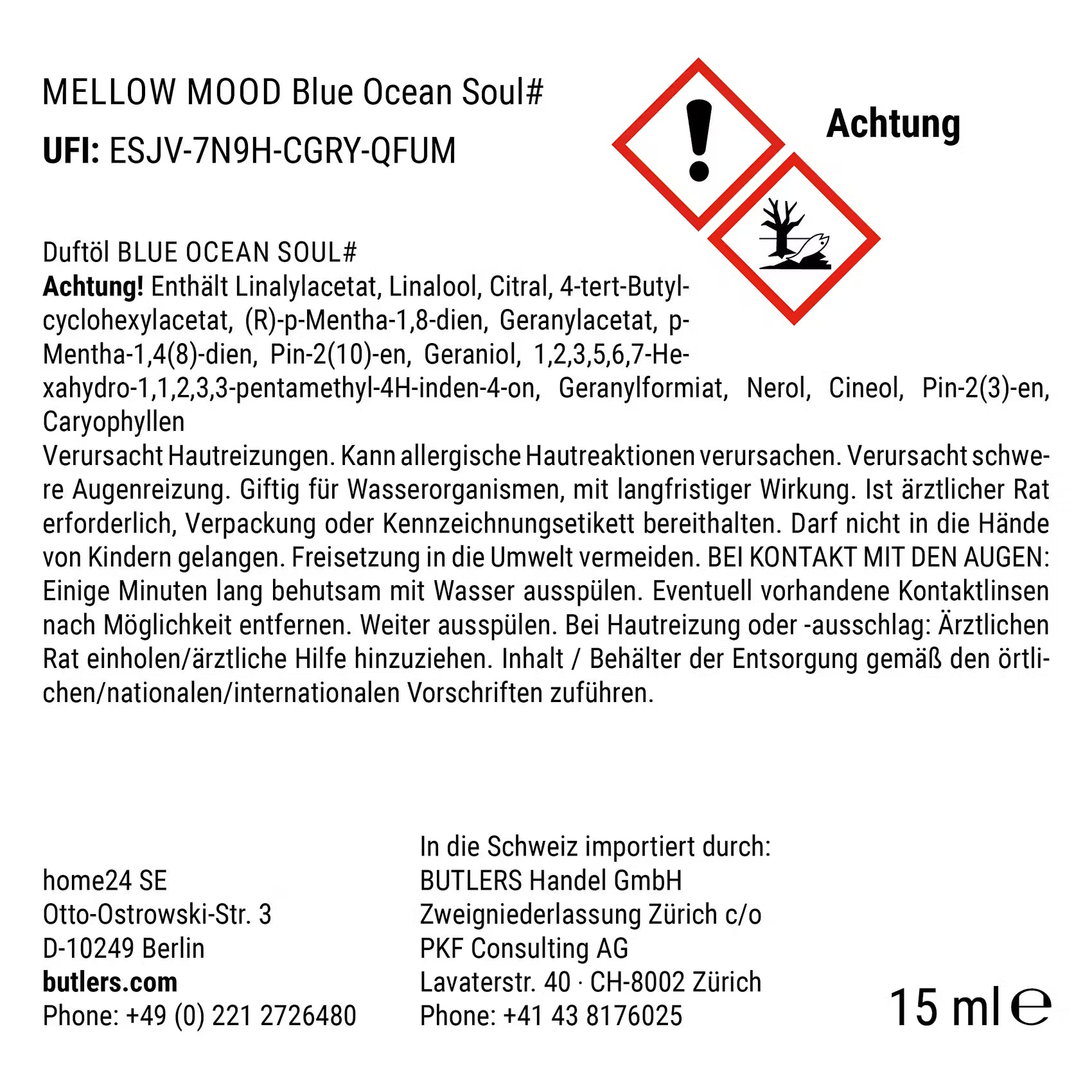 MELLOW MOOD Duftöl Blue Ocean Soul
