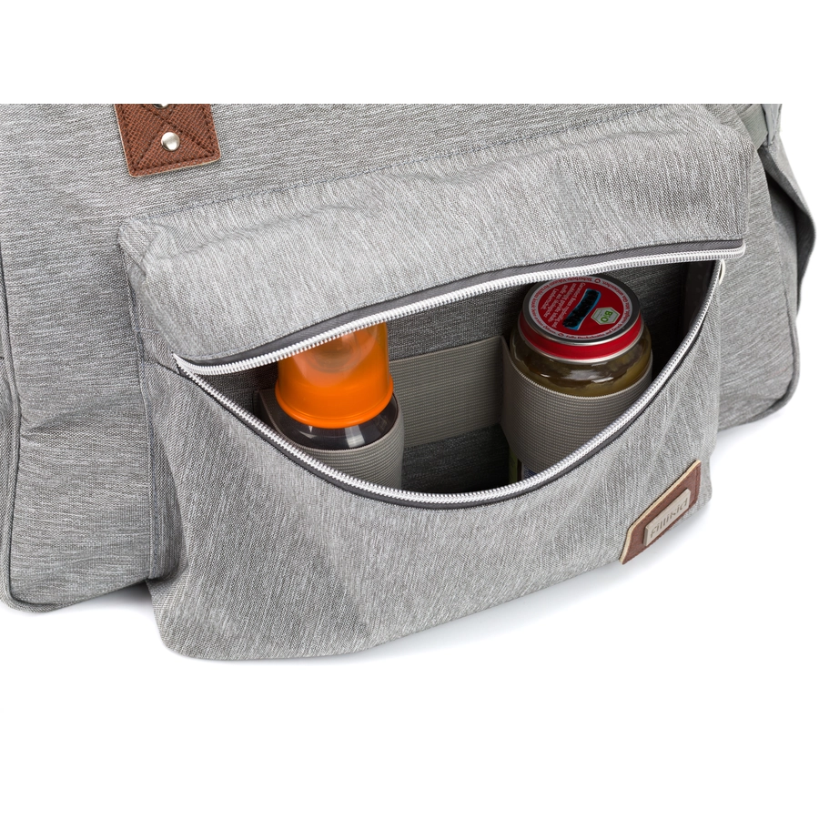 fillikid Wickeltasche Korfu Melange Hellgrau