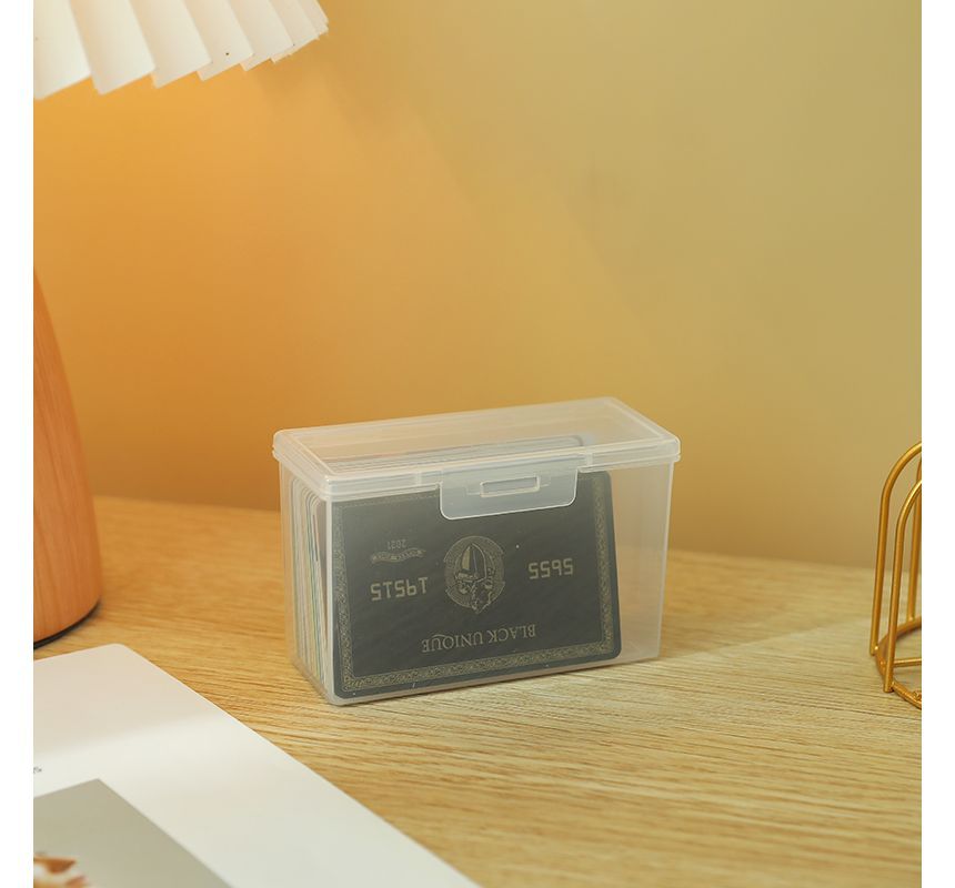 Sabam - Transparante plastic kaartopbergdoos / set