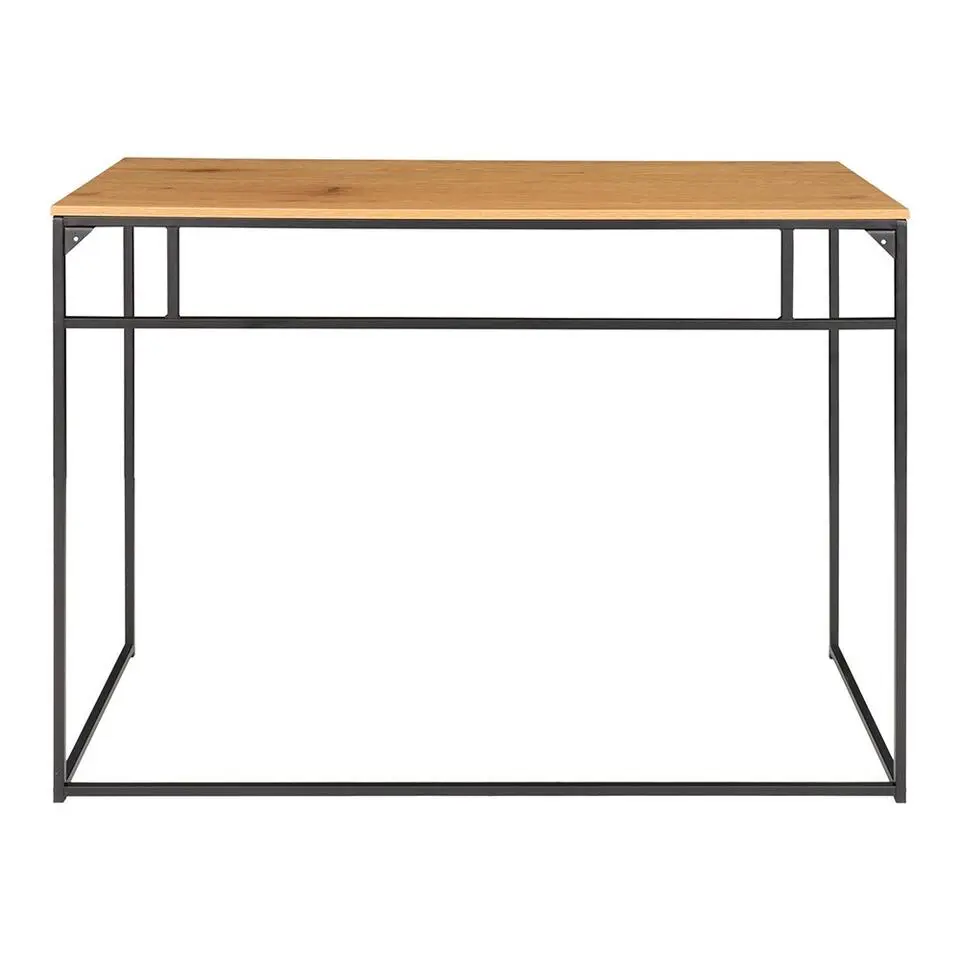 Bureau - eiken look met zwart frame