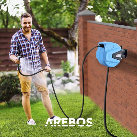 Automatischer Gartenschlauchaufroller 20m