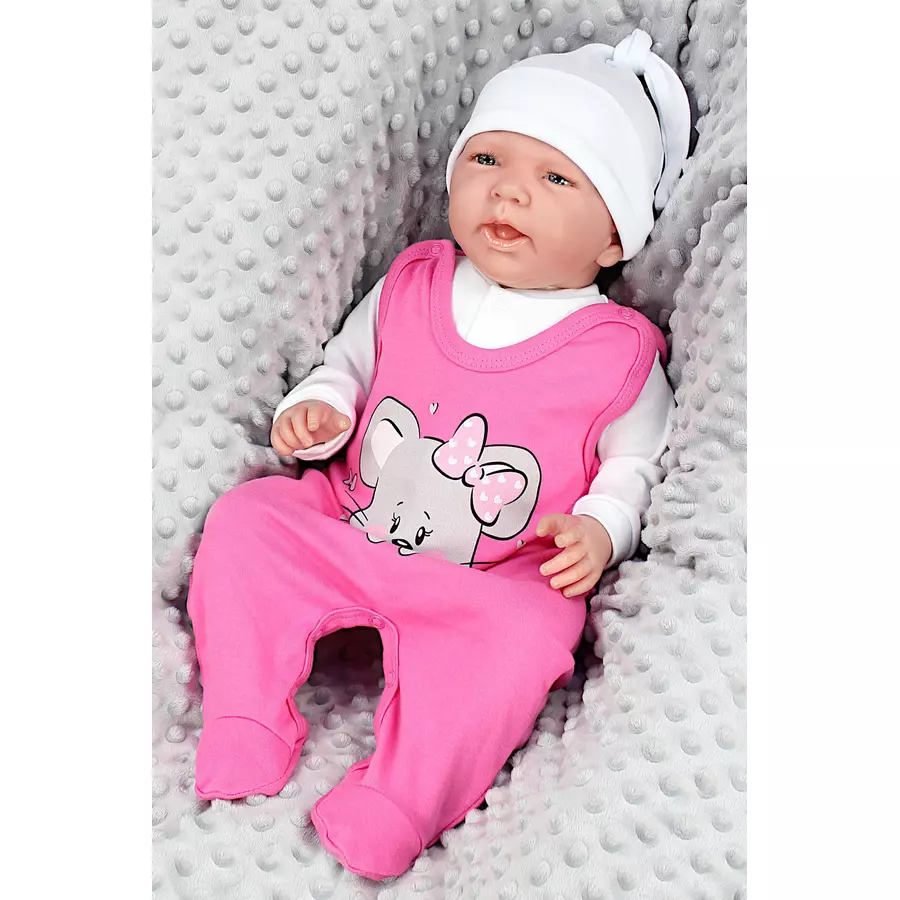 TupTam Baby Strampler mit Aufdruck Spruch 5er Pack rosa