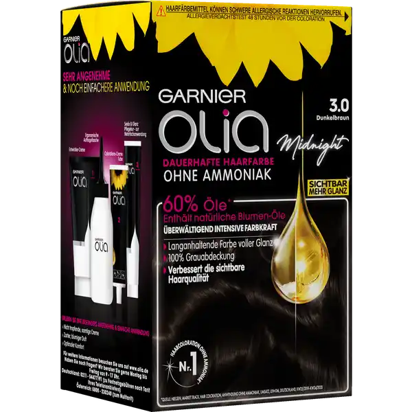 Dauerhafte Haarfarbe Coloration 3.0 Dunkelbraun