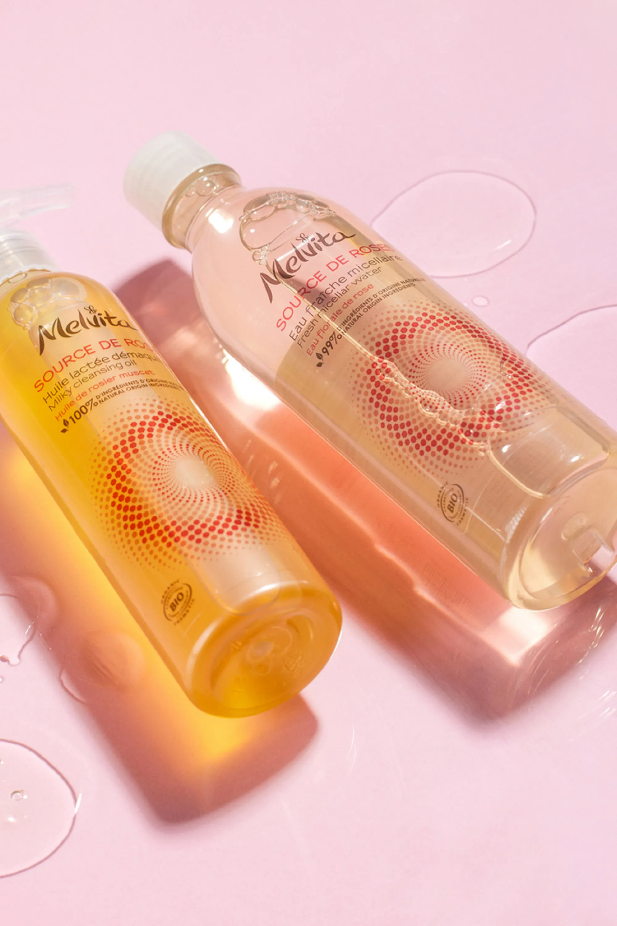 Melvita Huile lactée démaquillante Source de Roses-145 ml