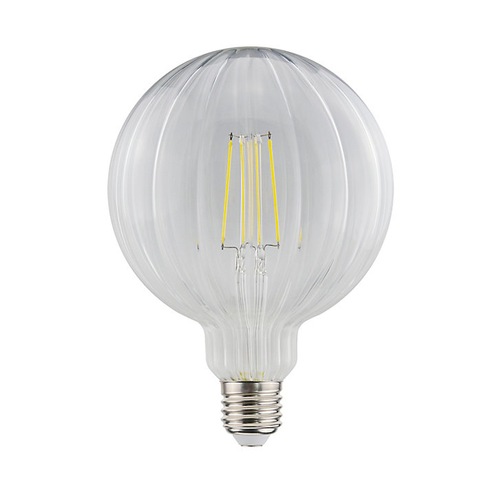 Ampoule LED E27 ballon à filament linéaire transparent blanc chaud Jacobsen