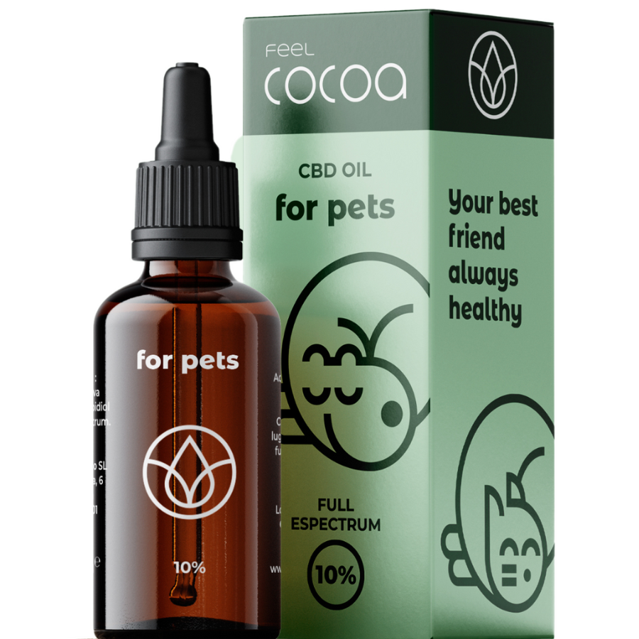 Óleo de CBD Feel Cocoa 10% para Cães e Gatos | 10 ml