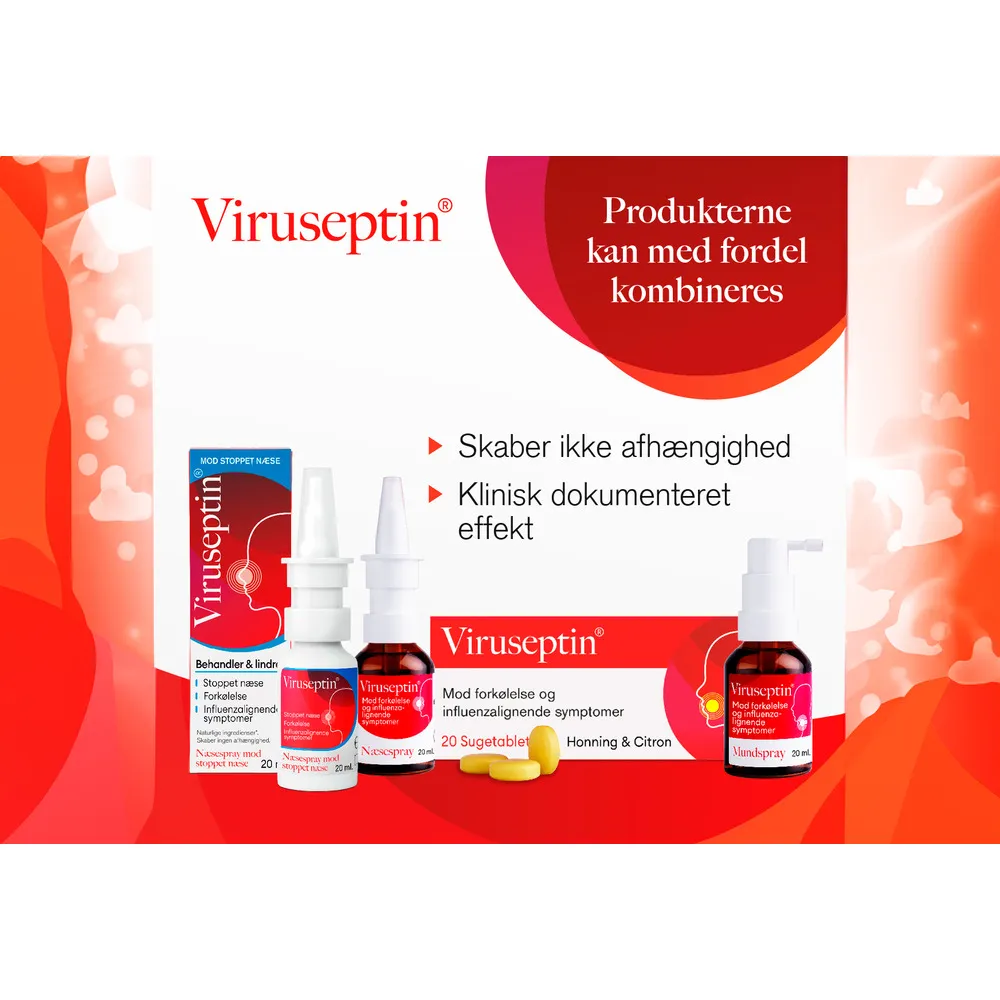 Viruseptin® næsespray mod stoppet næse - 20 ml.