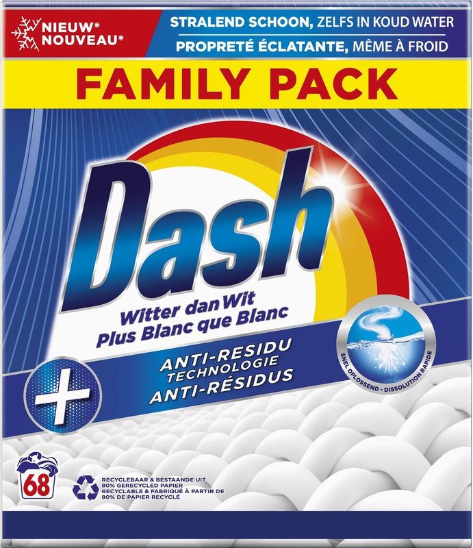 Dash - Waspoeder - Stralend Wit - 1.5 kg