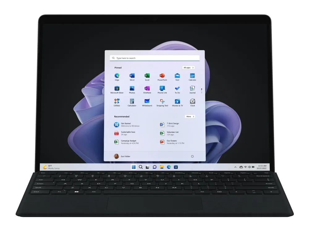 Microsoft Surface Pro 9 - Tablet - Intel Core i5 - 1235U / op til 4.4 GHz - Evo - Win 11 Home - Intel Iris Xe Graphics - 16 GB RAM - 256 GB SSD - 13