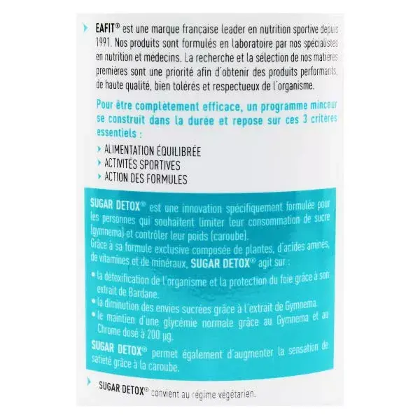 Eafit Sugar Detox 120 cápsulas