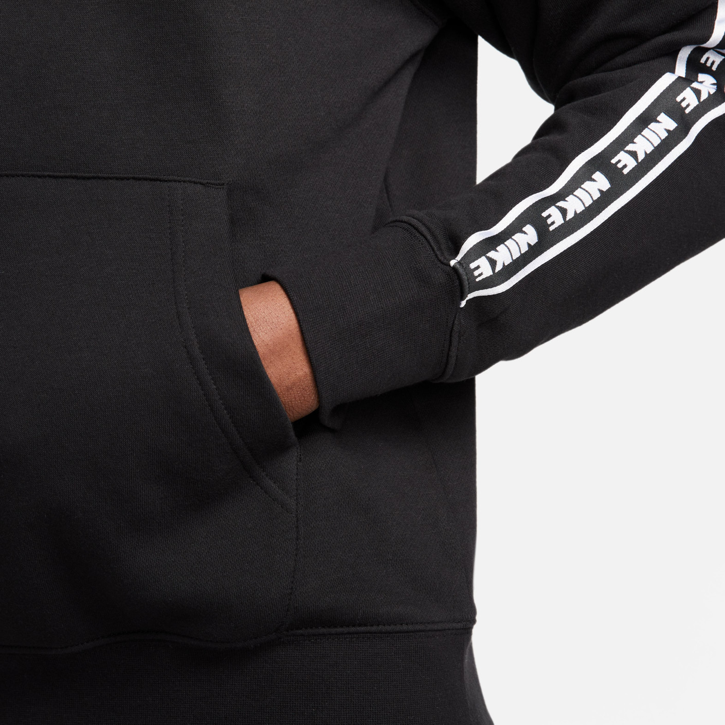 Nike Club Fleece Trainingspak Hooded Zwart Wit