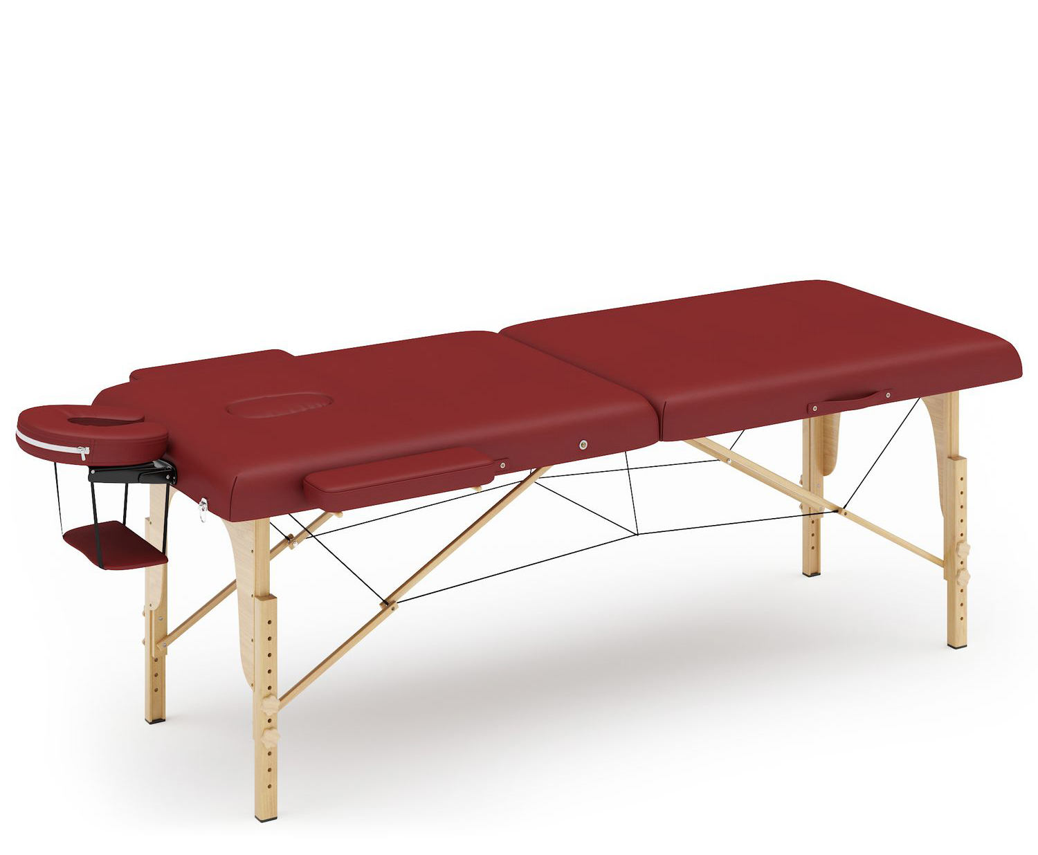 Massageliege 2-Zonen rot