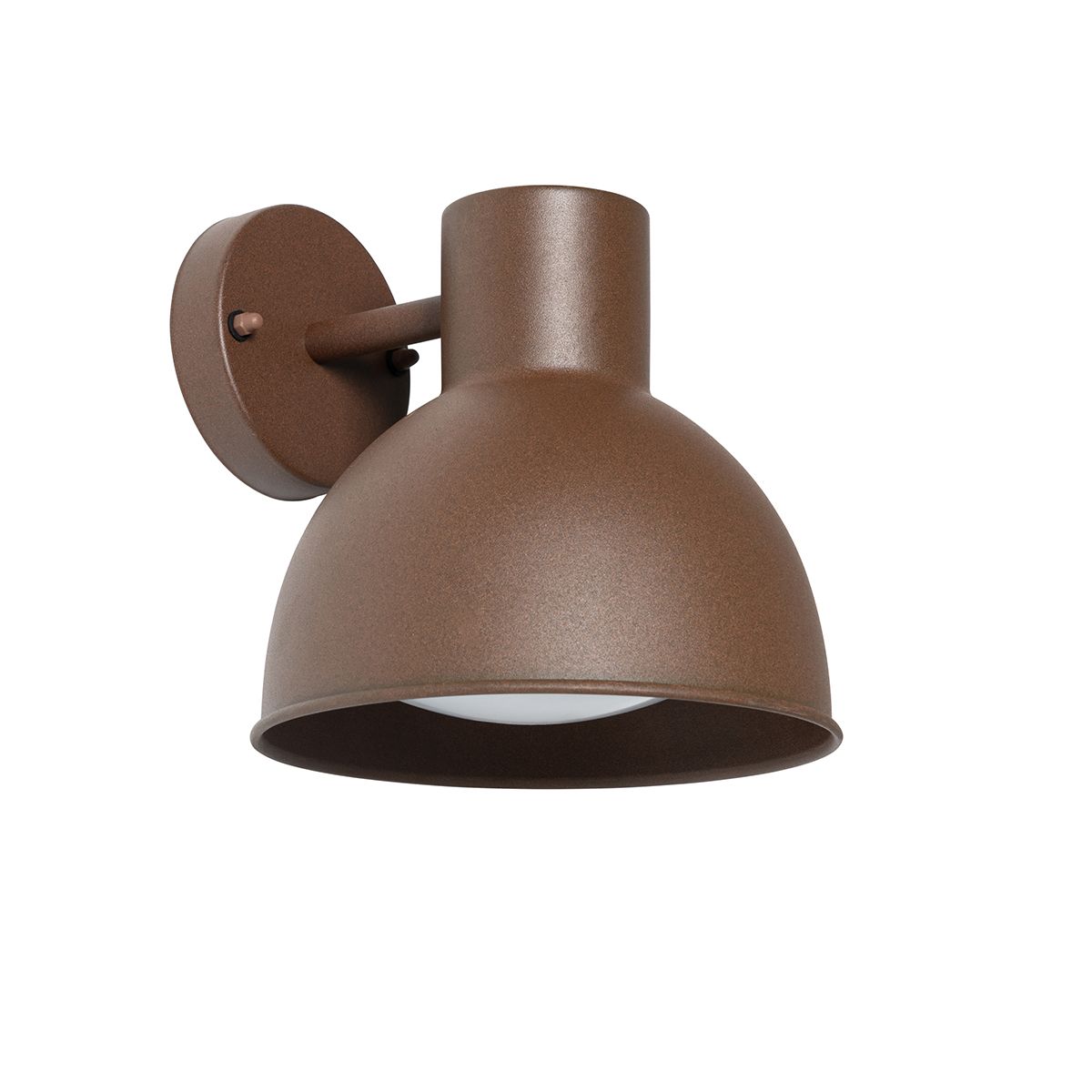 Industriële buitenwandlamp roestbruin rond IP44 - Natas