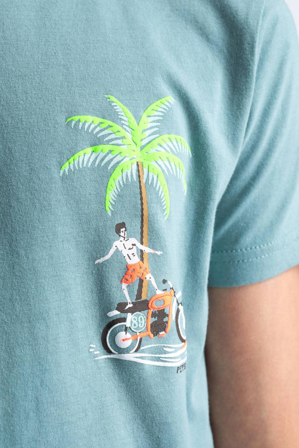 Petrol Industries T-shirt grijsblauw