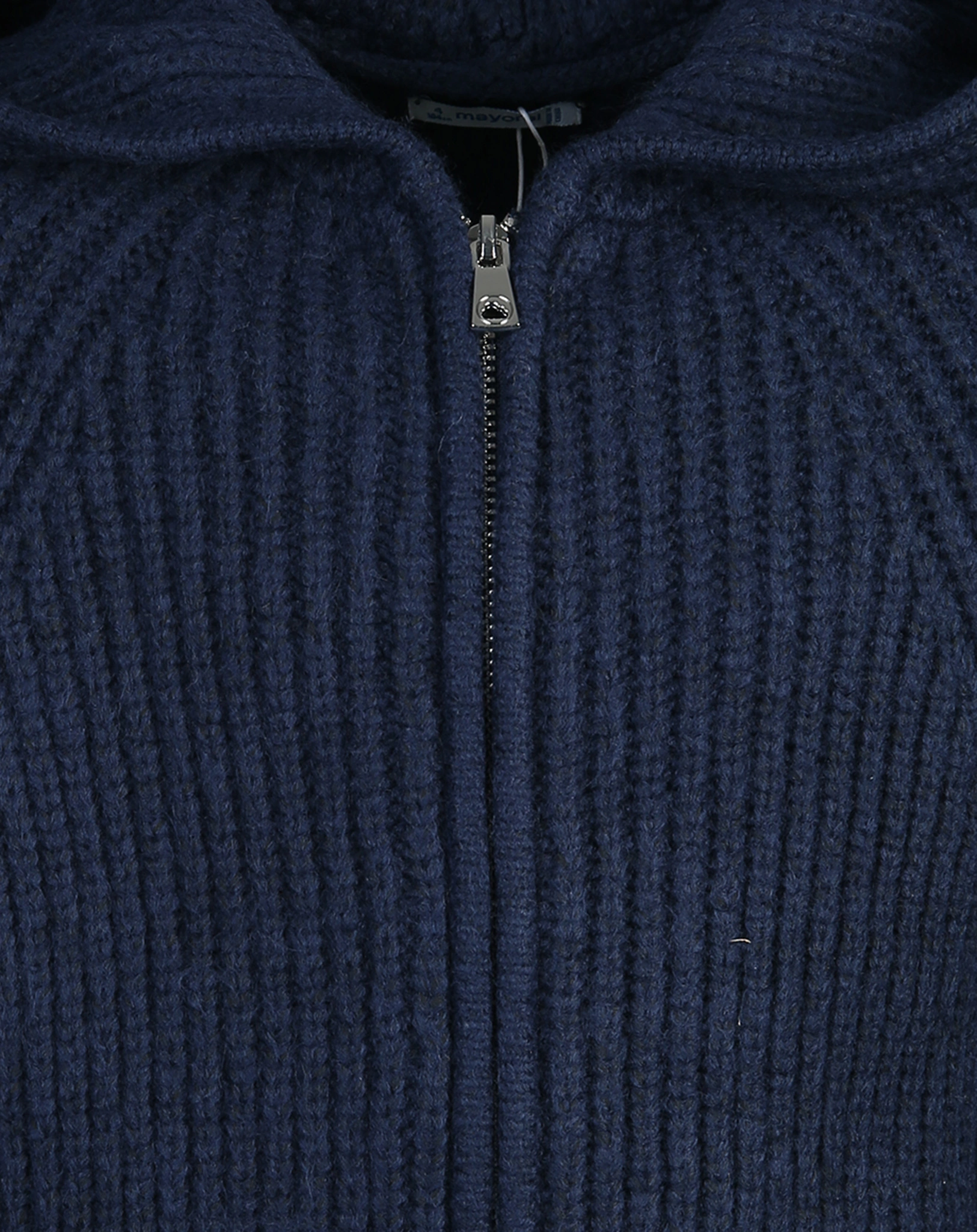Kapuzen-Strickjacke KNIT in dark navy