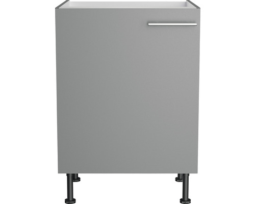 Optifit spoelbakonderkast Mats825 BxDxH 60x58,4x87 cm basaltgrijs mat gedemonteerd scharnier omkeerbaar (links of rechts te monteren)