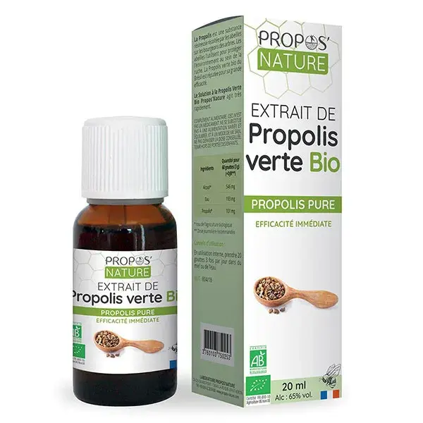 Extrato de Própolis Verde Orgânica da Propos Nature Apitherapy, proveniente do Paraná, 20ml