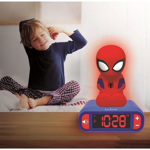 Réveil-Veilleuse 3D Spider-Man