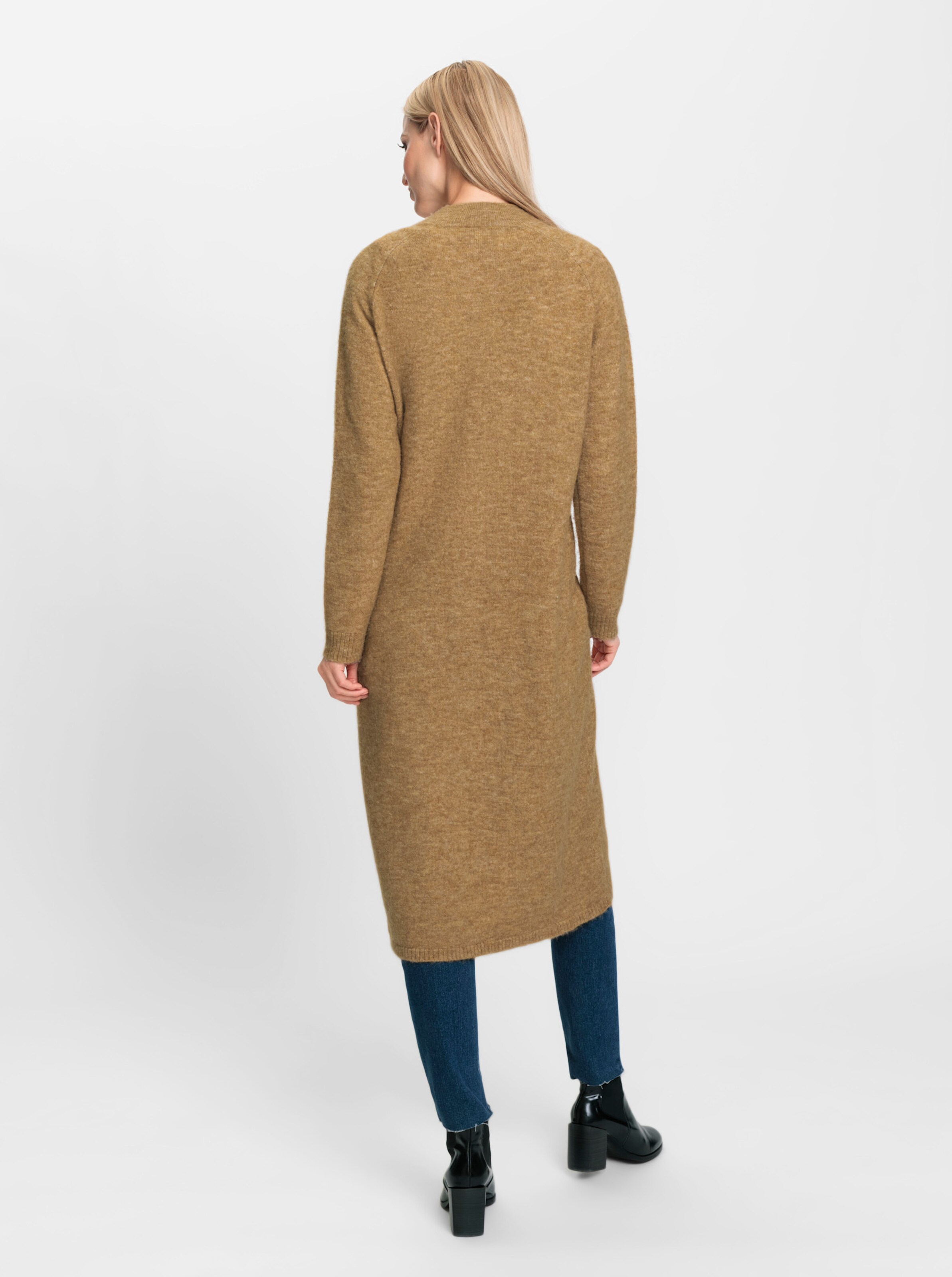 Long-Strickjacke