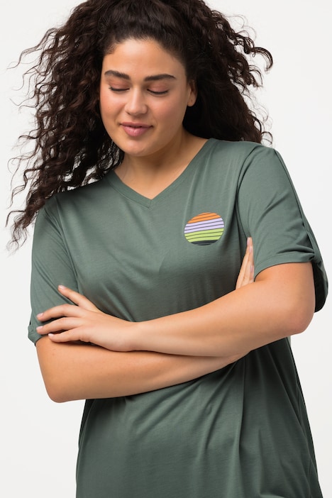 T-Shirt, V-Ausschnitt, Halbarm, antibakteriell