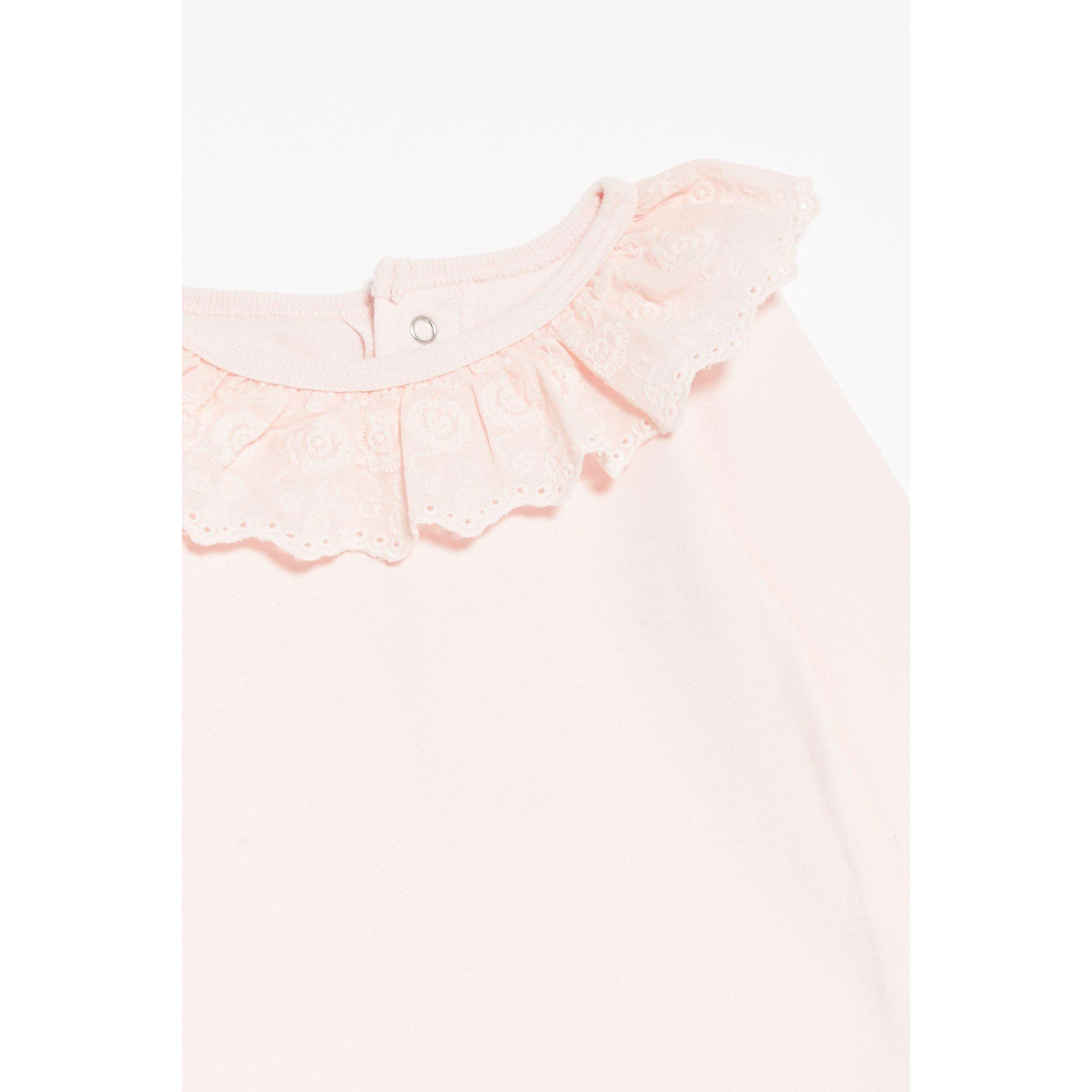 Be You Baby Girl Heart Dungaree and Lace Bodysuit