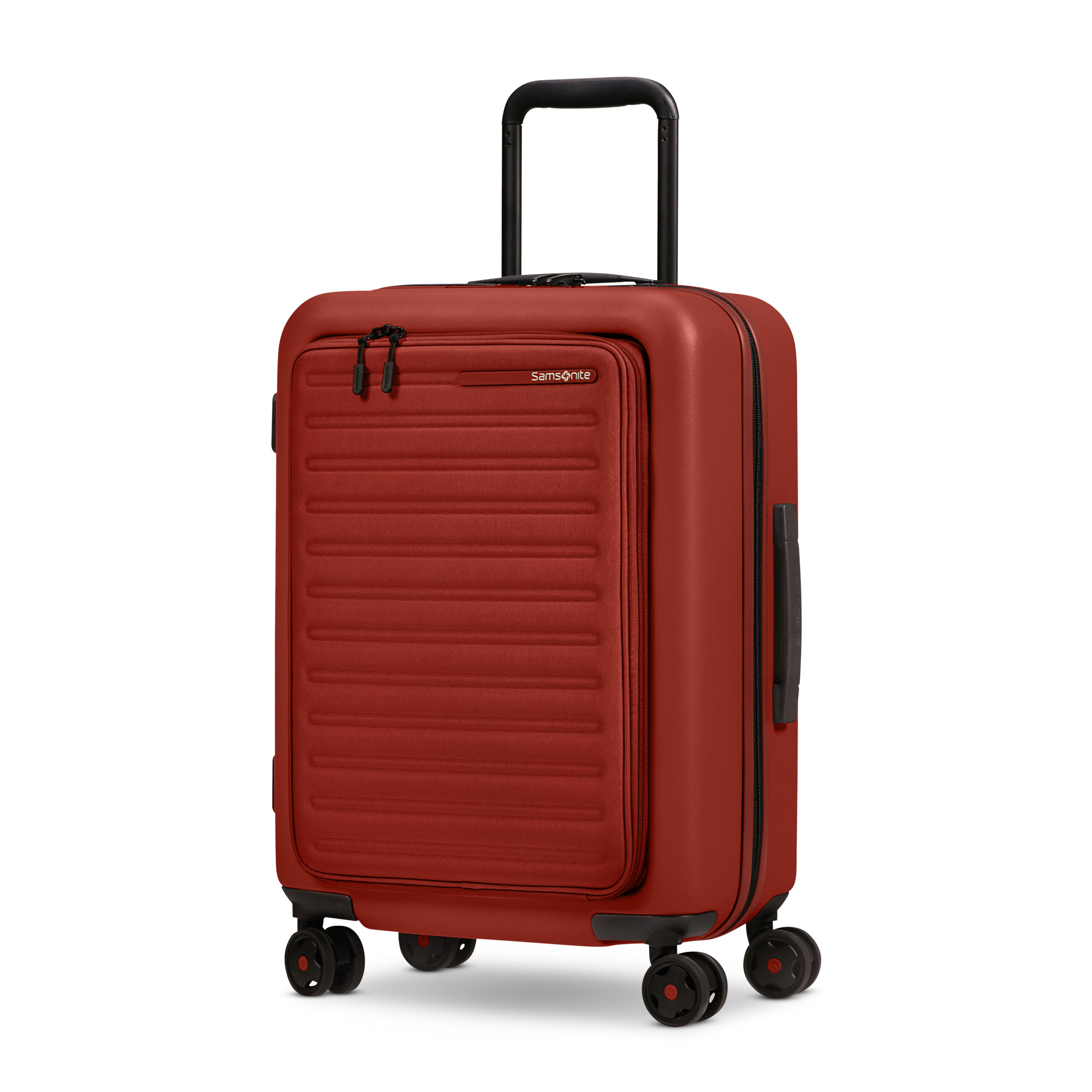 Mala de bordo Samsonite Stack'd Easy Access com rodinhas giratórias.