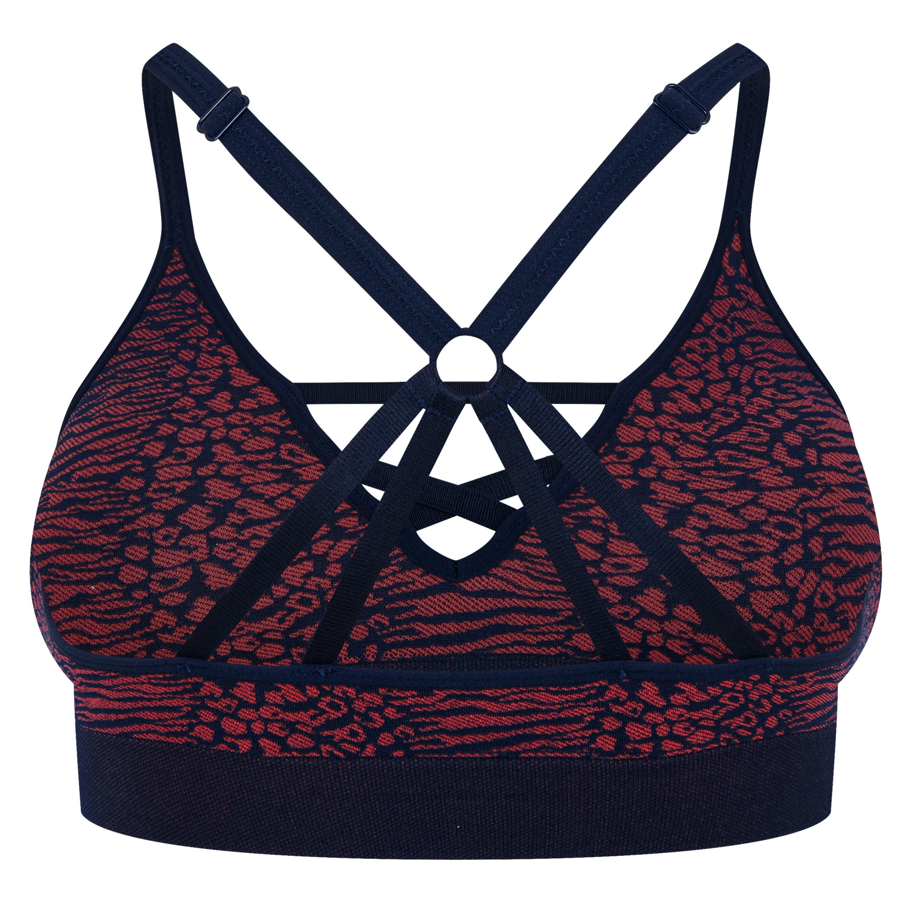 Reebok Maryna Seamless Strappy Sports Bra Womens