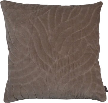 Linen & More sierkussen Magali bruin 45 x 45 x 10 cm