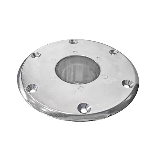 Coupelle alu encastrée pour pied de table