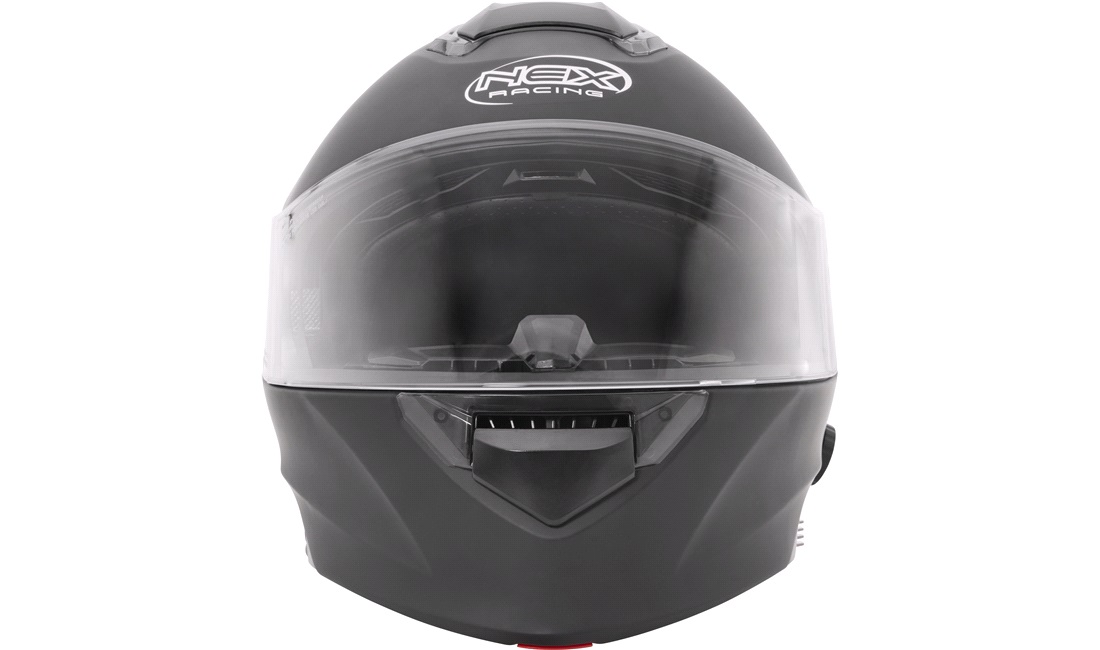 Styrthjelm Flip-up NEX Racing H271 med Intercom og solbrille str. M