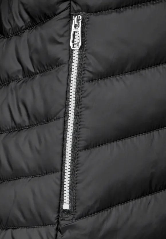 Kurze Steppjacke - Black