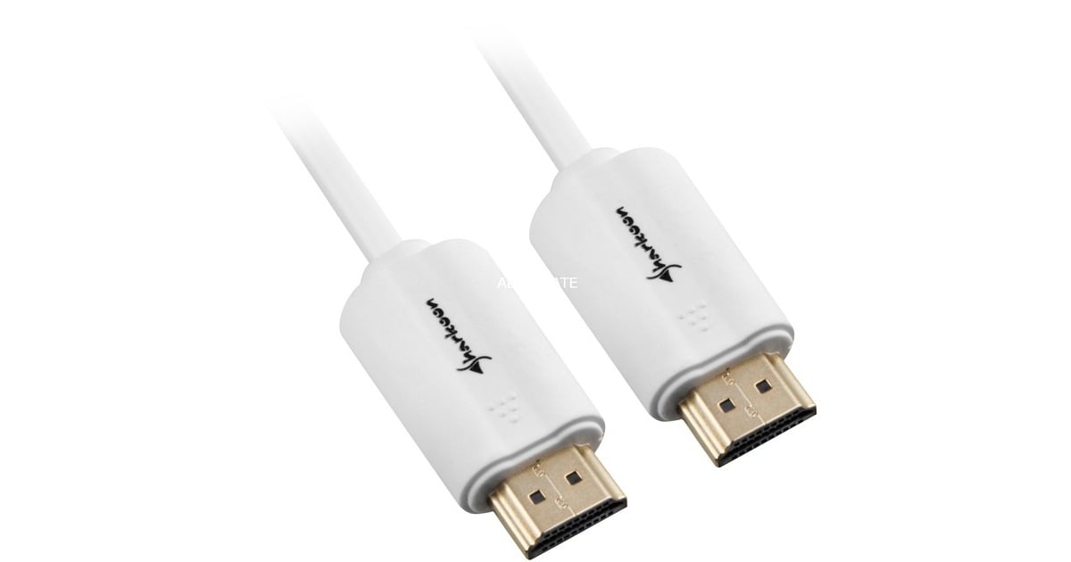 SharkoonHDMI 2.0 kabel  (Wit, 2 meter, 4K)