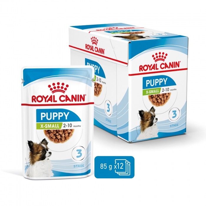 ROYAL CANIN X-Small Puppy en Sauce - Pâtée pour chiot