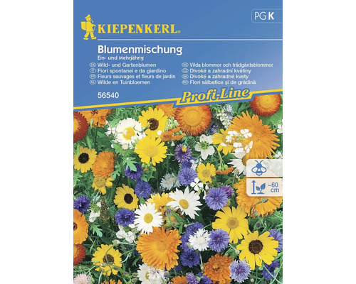 Kiepenkerl 'Wild and Garden Flowers' eenjarige en vaste plantenmix - bloemzaden voor 1 tot 2 m²