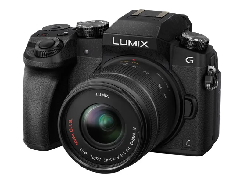 Panasonic Lumix G DMC-G70KA - Digitalkamera - spejlløst - 16.0 MP - Four Thirds - 4K / 25 fps - 3x optisk zoom 14-42 mm objektiv - Wi-Fi - sort