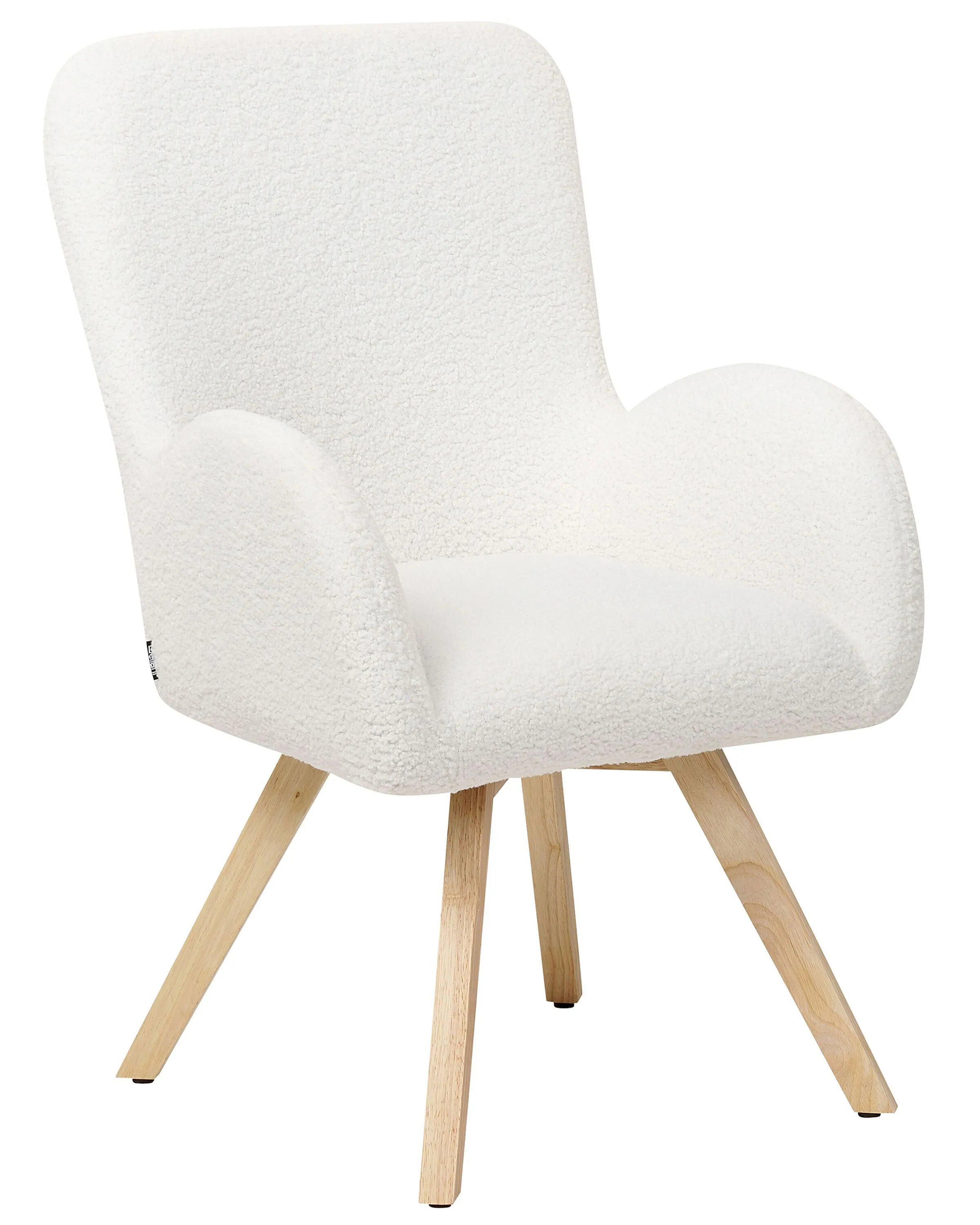 Fauteuil BJARN Bouclé Wit