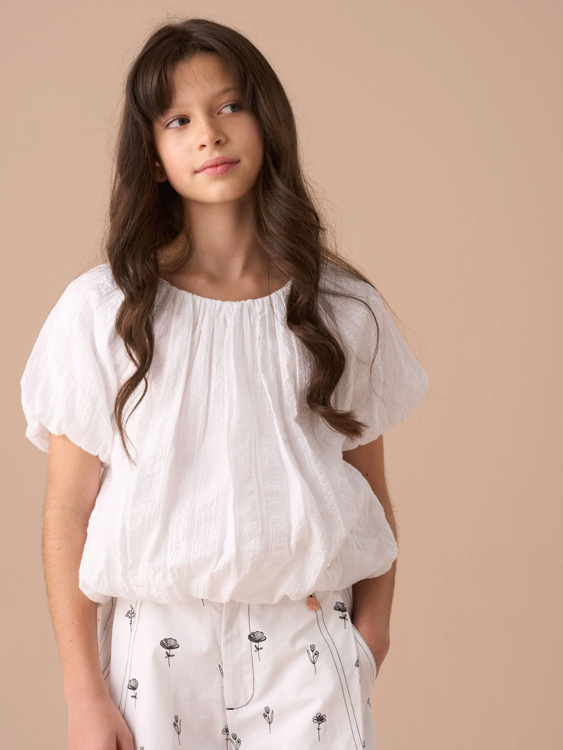 Angel & Rocket Bubble Hem Top met bubbels