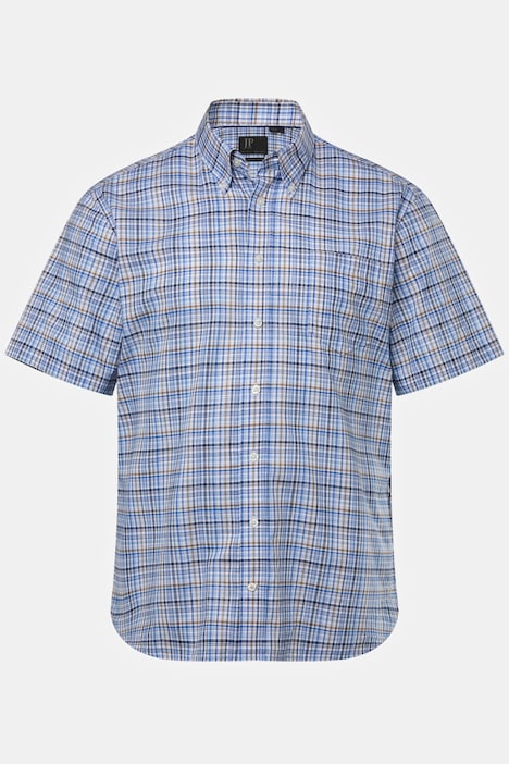 Karohemd, Halbarm, Buttondown-Kragen, Modern Fit